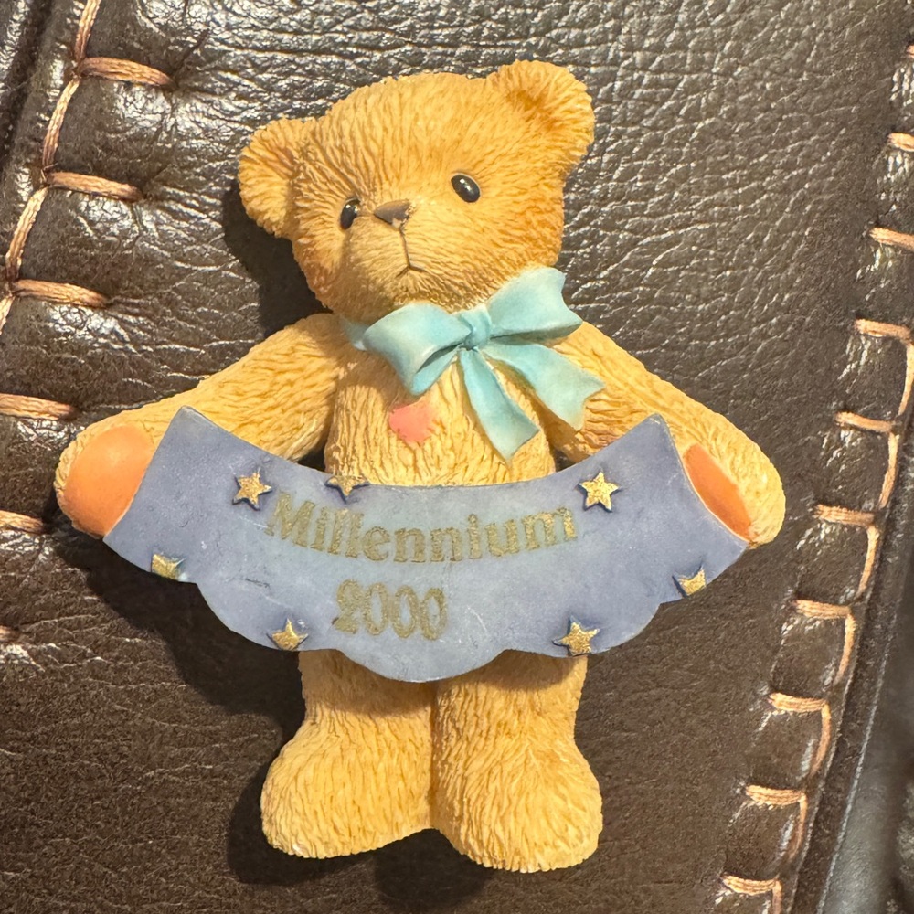 Cherished Teddies by Enesco Bear Figurine with Blue and Tan Details
